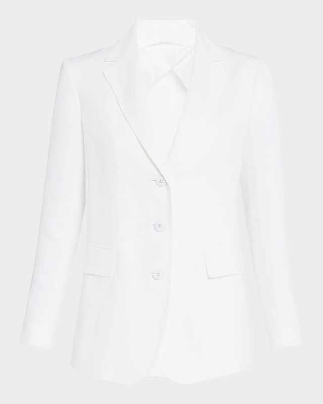 Giove Single-Breasted Viscose Blazer